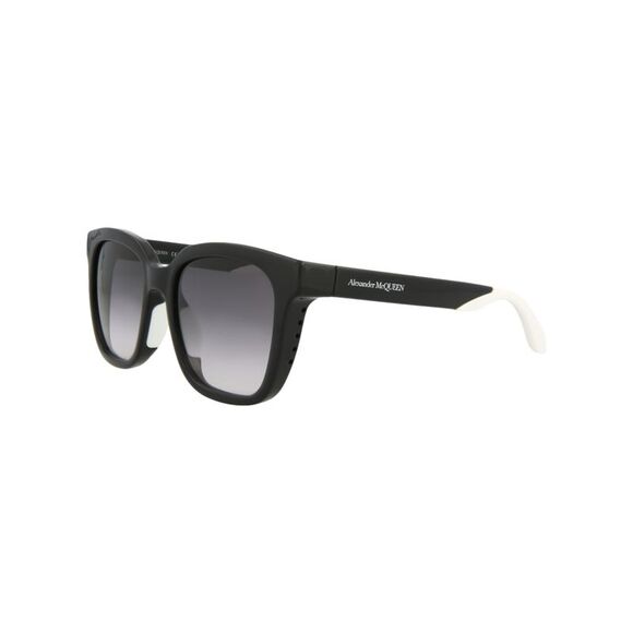 Alexander McQueen Square-Frame Injection Sunglasses Black Womens - Picture 2 of 5